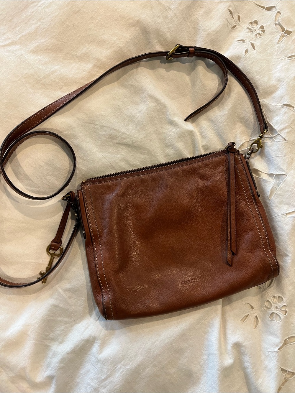 Leather Fossil Crossbodt